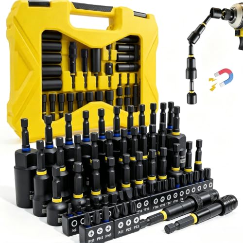 61 Piece Magnetic Nut Driver Set for Impact Drills