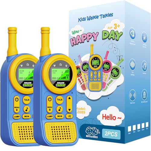 2 Pack Kids Walkie Talkies 3 Mile Range