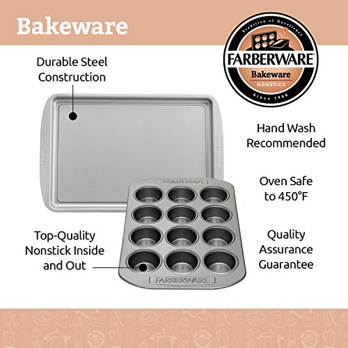 3-Piece Farberware Nonstick Cookie Pan Set