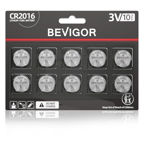 10 Pack CR2016 Lithium 3V Coin Batteries