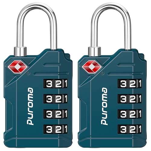 2 Pack TSA Approved 4-Digit Luggage Locks