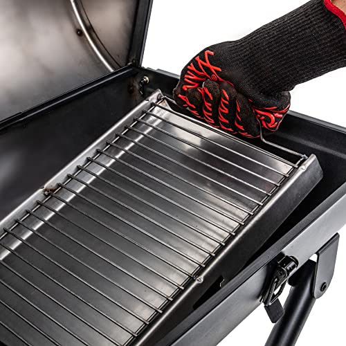 Char-Griller E1816 King-Griller Gambler Portable Charcoal Grill in Black