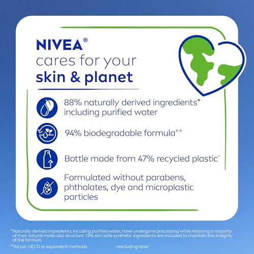 6 Pack NIVEA Nourishing Body Wash with Vitamins