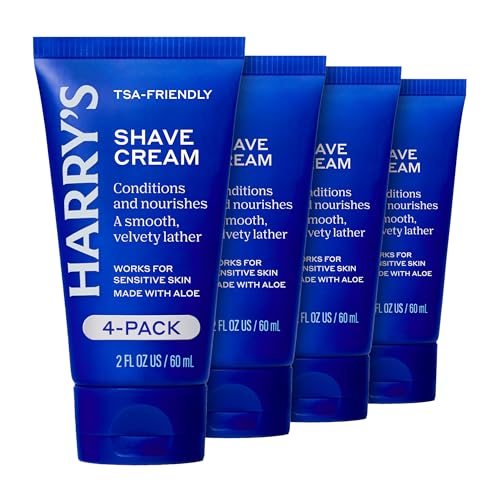 4 Pack Harry's Travel Shaving Cream 2 oz