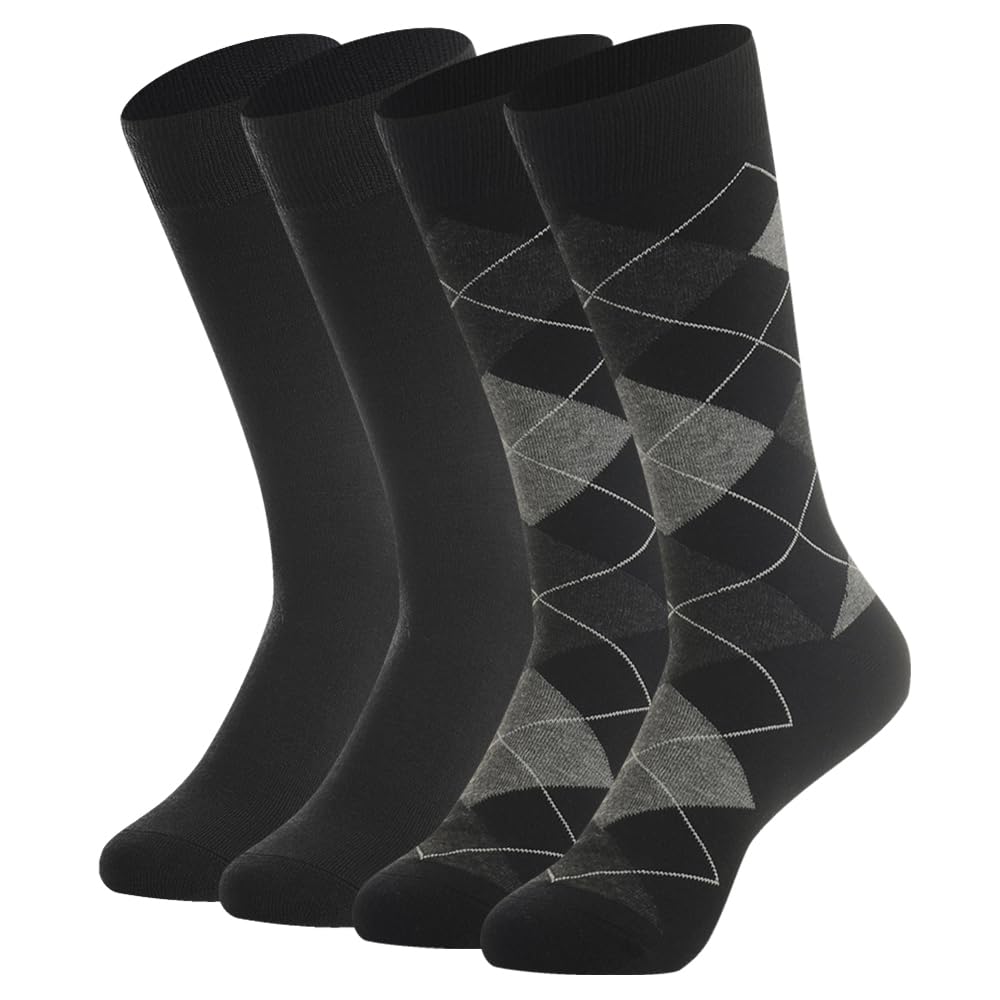 BISOUSOX Merino Wool Socks for Men, Wool Socks Mens Thin Warm Dress Crew Socks Birthday Gift for Men Dad Boyfriend