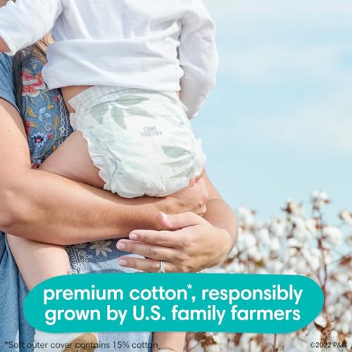 Pampers Pure Protection Diapers - Size 5, 48 Count, Hypoallergenic Premium Disposable Baby Diapers