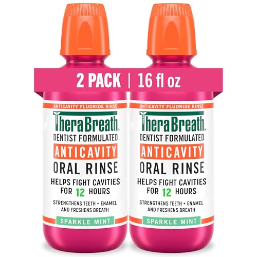 2 Pack TheraBreath Fluoride Anticavity Mouthwash 16 oz