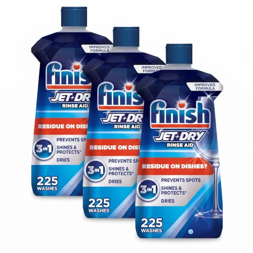 3 Pack Finish Jet-Dry Dishwasher Rinse Aid 23oz