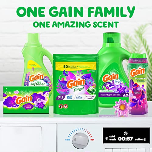 Gain Laundry Detergent Pacs, Moonlight Breeze, 112 ct