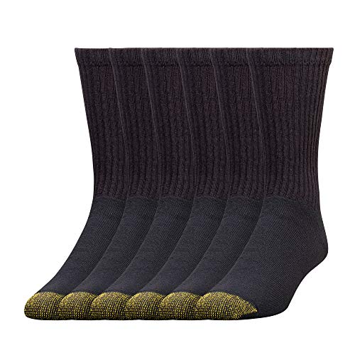6 Pack GOLDTOE Cotton Crew Athletic Socks
