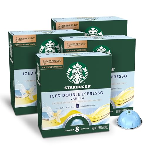32 Count Starbucks Nespresso Vertuo Iced Vanilla Pods