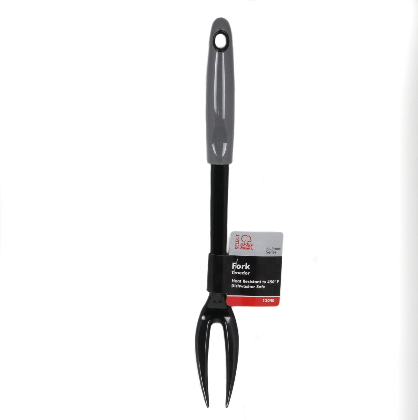 Chef Craft 13-Inch Nylon Meat Fork, Grey