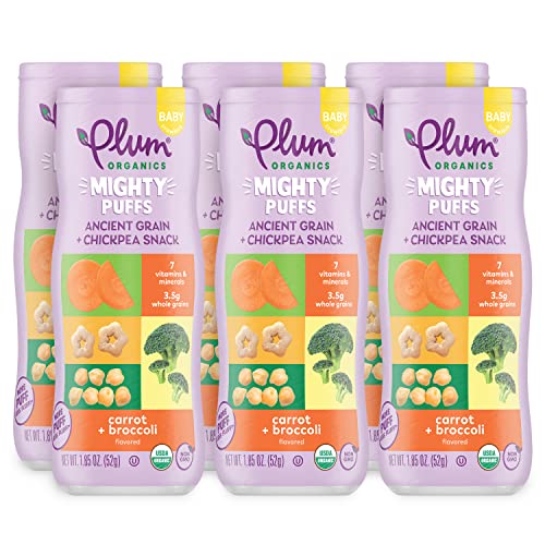 6 Pack Plum Organics Mighty Puffs Baby Snacks