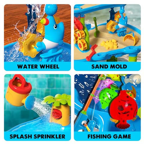 CozyBomB Water Table with Magnetic Fishing Game