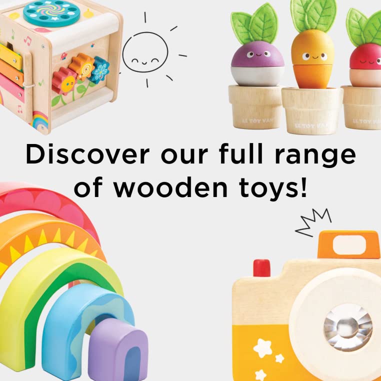 60-Piece Le Toy Van Wooden Building Blocks Set
