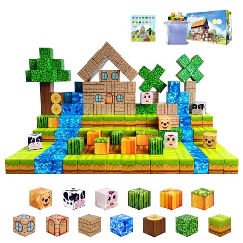 48 Pack Magnetic Building Blocks STEM Toys for Kids