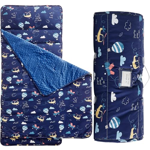 DuShow Toddler Nap Mat with Pillow and Blanket