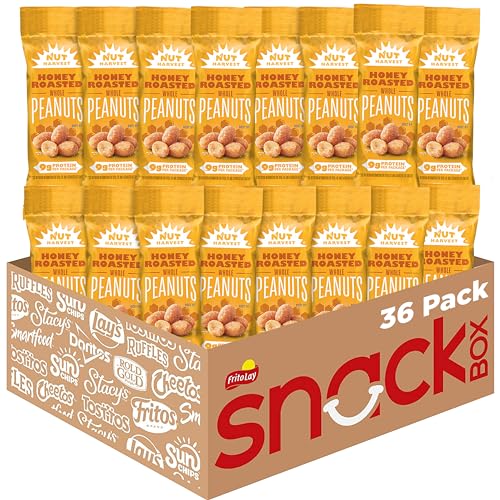 36 Pack Honey Roasted Peanuts Snack Bags