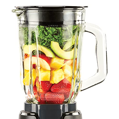 PowerXL Boost Blender, 4 Speed, 800 Watts, 48-oz Glass Jar, Black