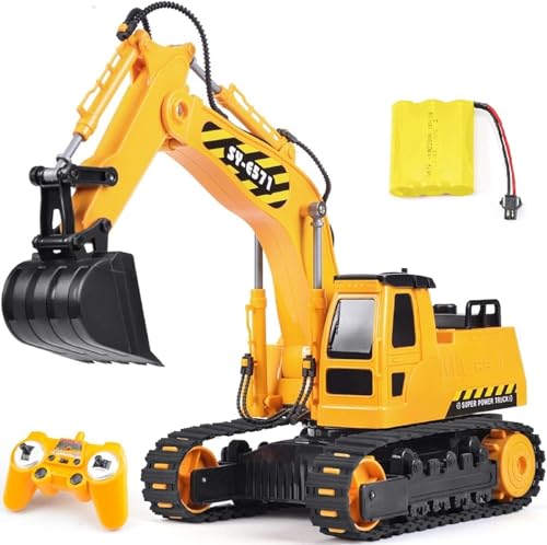 2 Battery Remote Control Excavator Toy