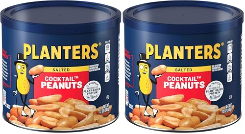 2 Pack PLANTERS Cocktail Peanuts 12 oz Jars