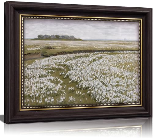 Vintage Coastal Floral Framed Wall Art Print