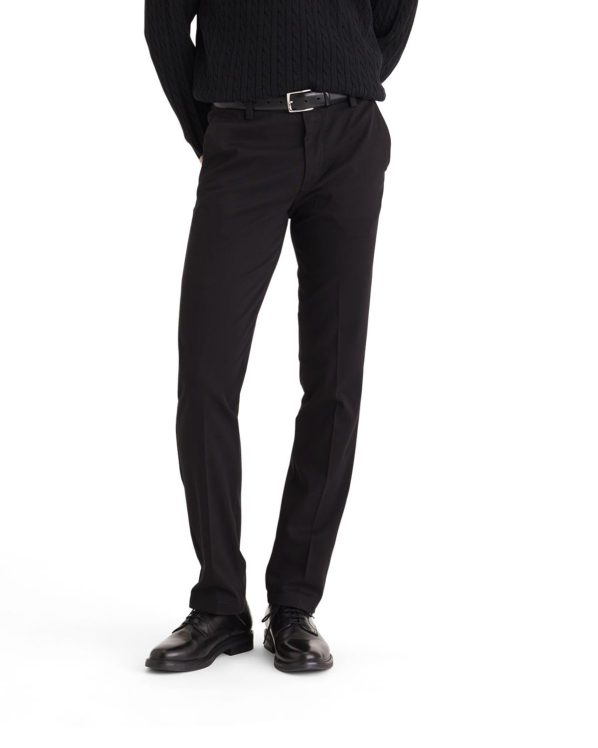 Dockers Slim Fit Khaki Pants, Black, 28W x 30L