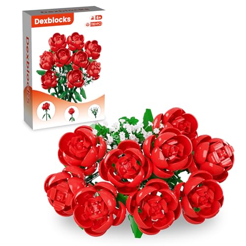 780 Piece Rose Building Flower Bouquet Kit