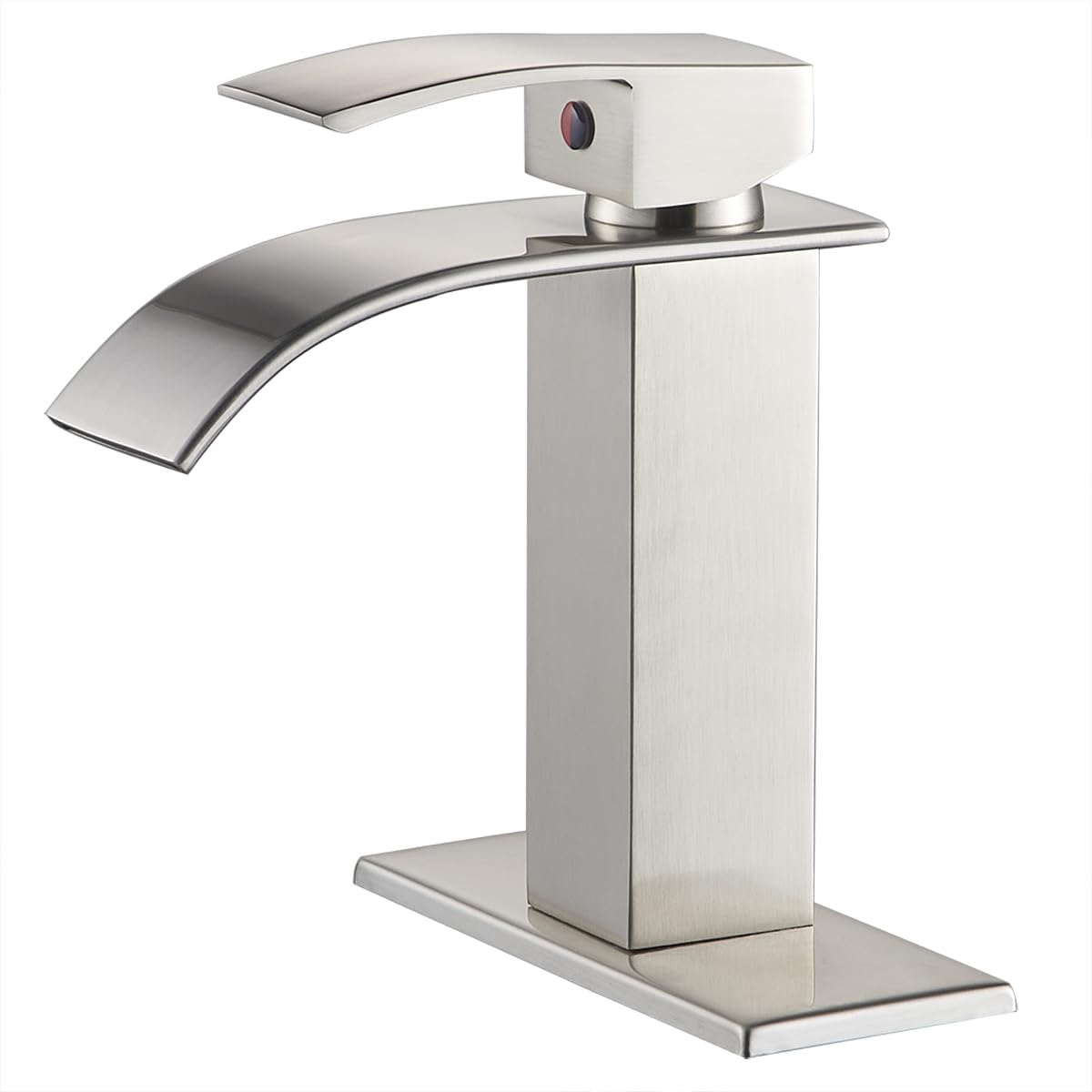 Brushed Nickel Single Handle Bathroom Faucet