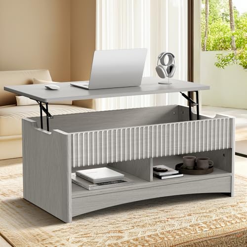 Lift Top Coffee Table with Hidden Storage