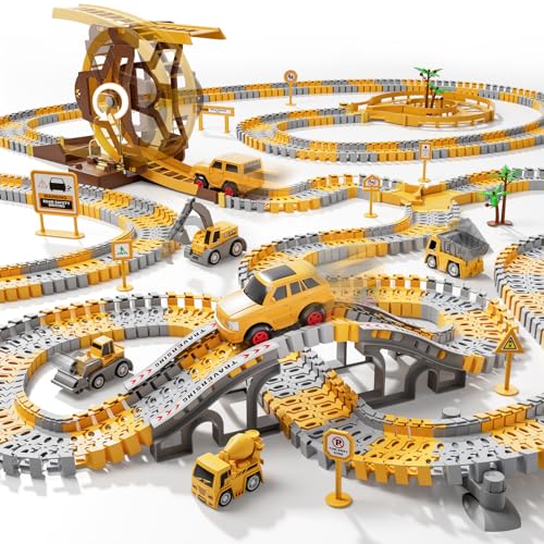299 Piece Construction Race Track Playset with Cars