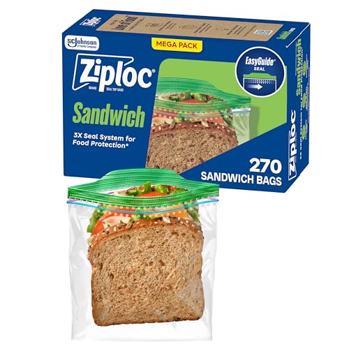 270 Count Ziploc Sandwich and Snack Bags