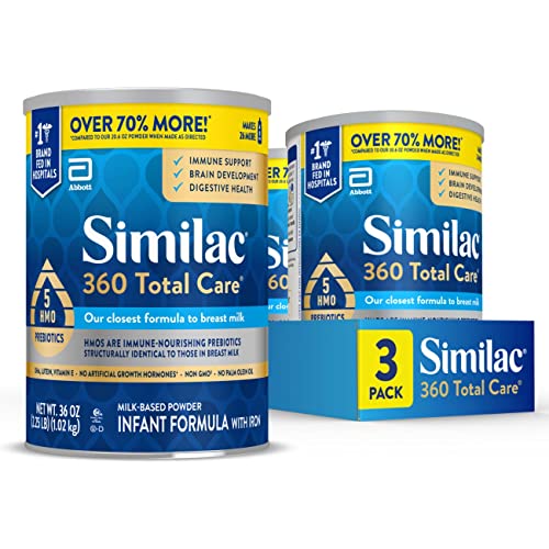 3 Pack Similac 360 Total Care Infant Formula Powder
