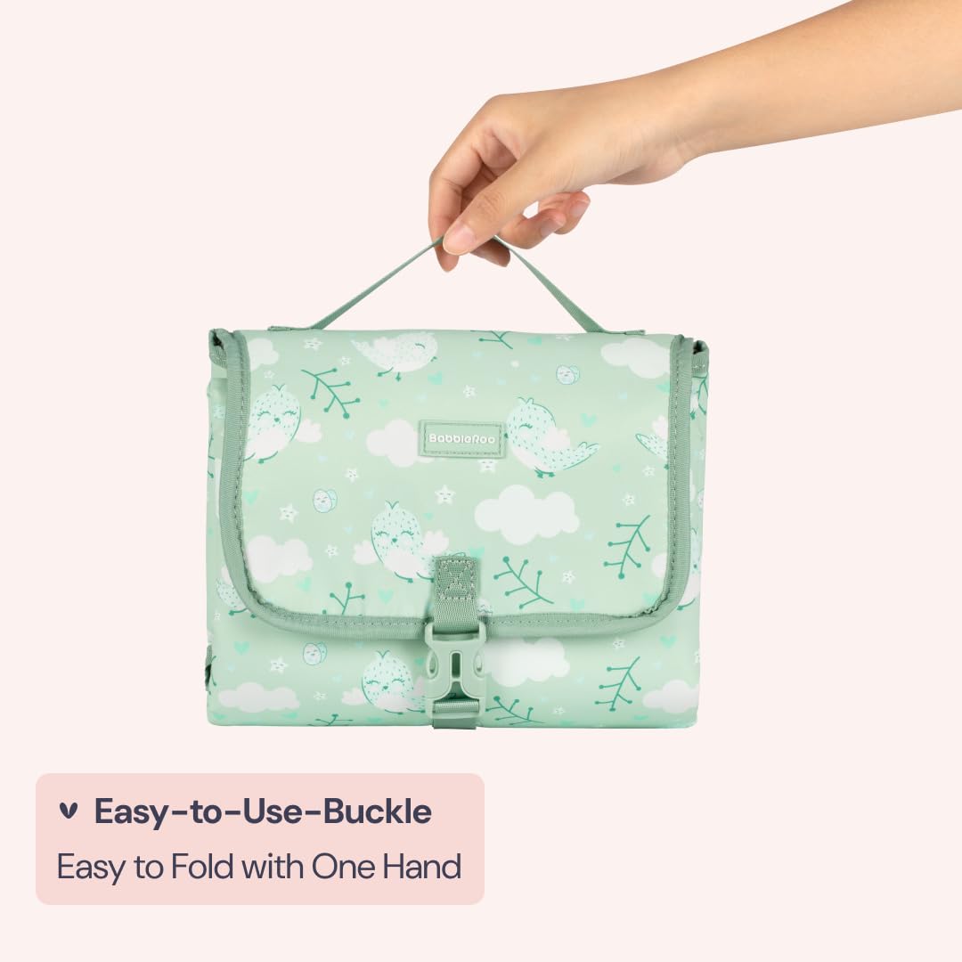 BabbleRoo Portable Baby Changing Pad with Pockets