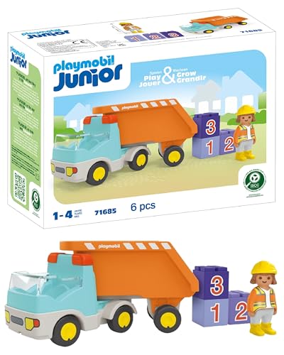Playmobil Junior Construction Dump Truck Toy
