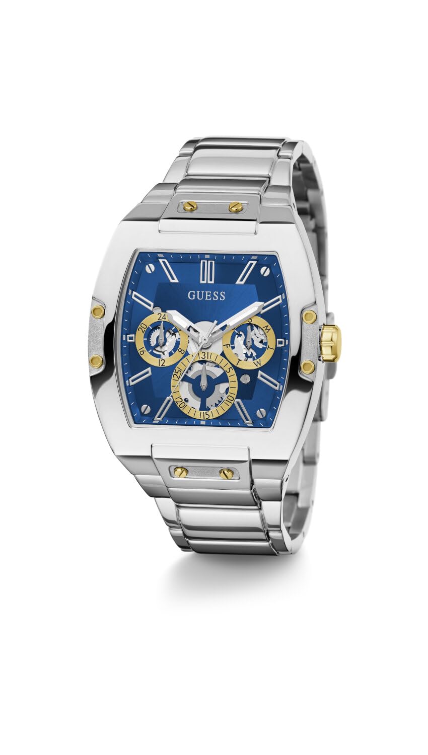 GUESS Men's 43mm Silver Bracelet Watch