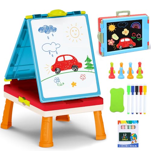 Tabletop Double-Sided Kids Art Easel