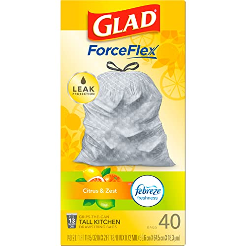40 Count Glad ForceFlex Kitchen Trash Bags