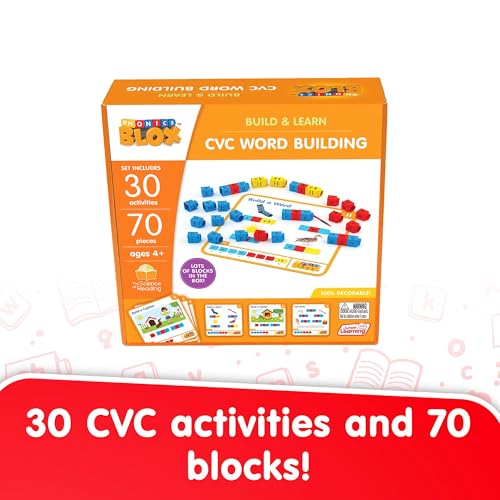 CVC Word Building Activity Cards for Kids 4+