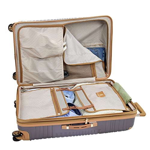 London Fog 25" Expandable Spinner Luggage - Lilac