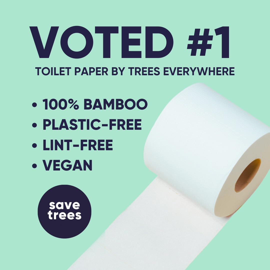 Bamboo Toilet Paper - 24 Rolls, 3-Ply