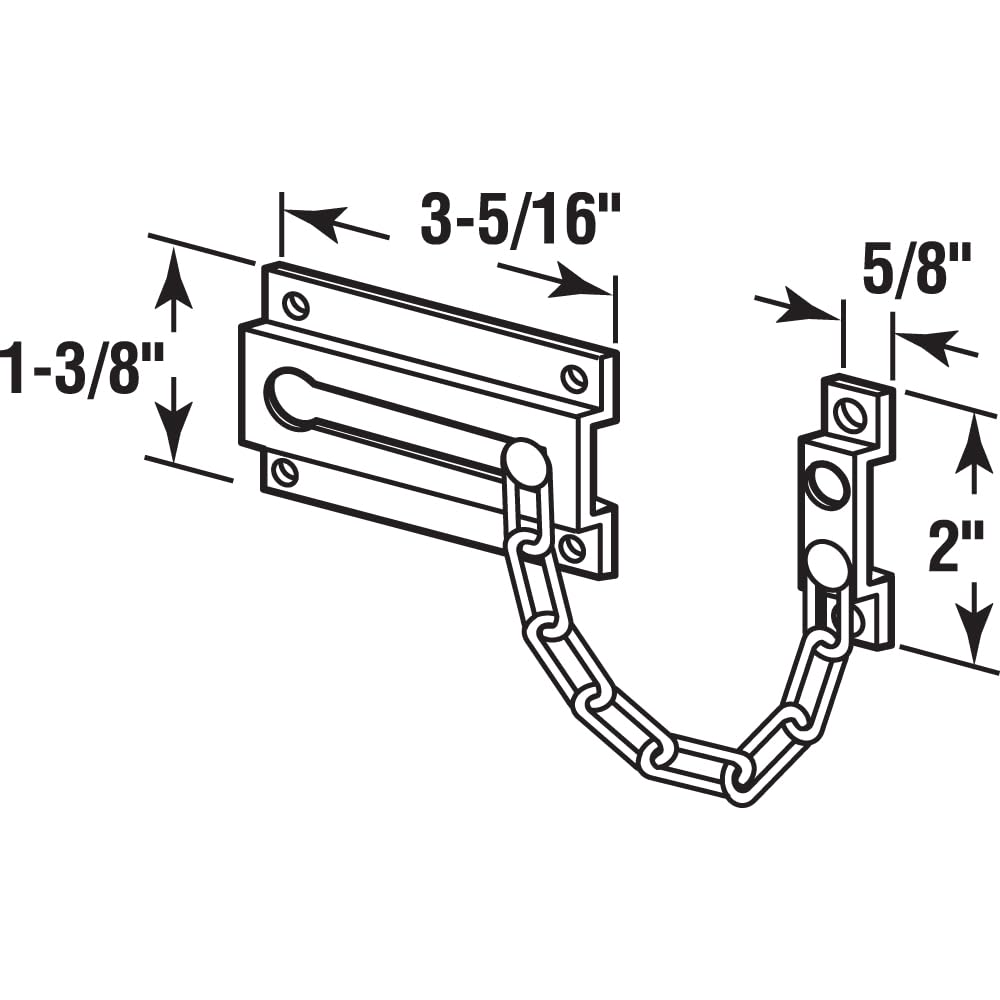 Prime-Line Chain Door Guard Lock for Security