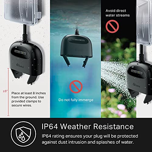 Kasa Smart Outdoor Wi-Fi Plug with 2 Sockets