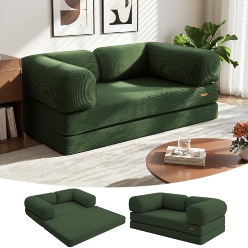 Convertible 4-in-1 Queen Futon Sofa Bed
