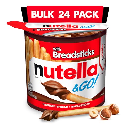 24 Pack Nutella & Go Hazelnut Spread Snacks (OU-D)