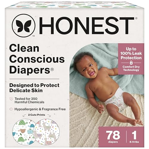 78 Count Honest Company Baby Diapers (Size 1)