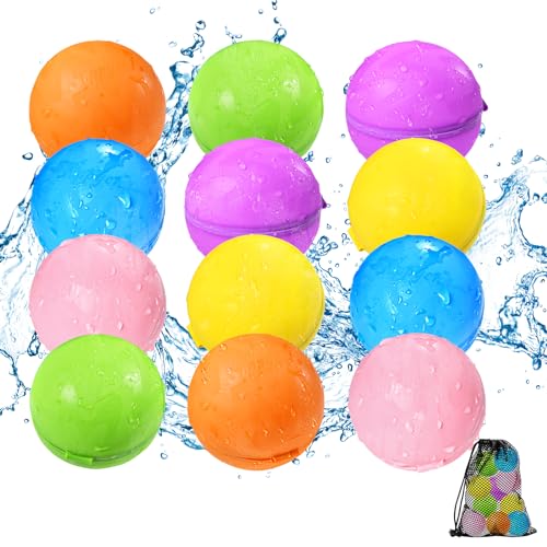 12 Pack Reusable Magnetic Water Balloons