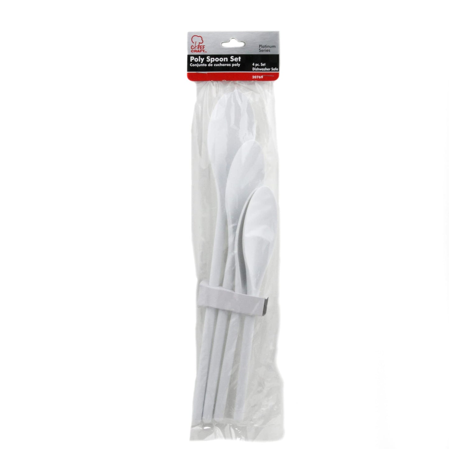 Chef Craft Plastic Spoon Set, 4 Pieces
