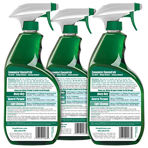 3 Pack Simple Green All-Purpose Cleaner 32 Fl Oz