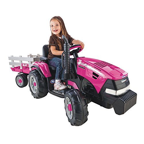 Peg Perego 12V Ride-On Tractor with Trailer